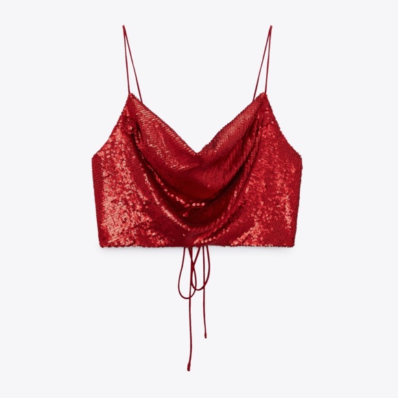 ZARA RED TOP - Picture 3 of 10